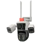 12MP 3 Kameralı PTZ Wifi Kamera fotoğraf-1