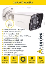 2MP AHD 4'lü Kamera Seti Dış Ortam Eksiksiz Full Set KX2 fotoğraf-2