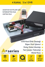 2MP AHD 4'lü Kamera Seti Dış Ortam Eksiksiz Full Set KX2 fotoğraf-4