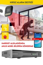 2MP AHD 4'lü Kamera Seti Dış Ortam Eksiksiz Full Set ZX1 fotoğraf-7