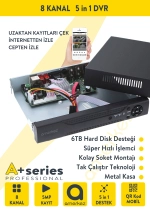 2MP AHD 8'li Kamera Seti Dış Ortam Eksiksiz Full Set KX2-8 fotoğraf-4