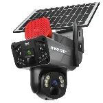 6MP 2 Kameralı Solar PTZ 4G Sim Kartlı Kamera AOV fotoğraf-1
