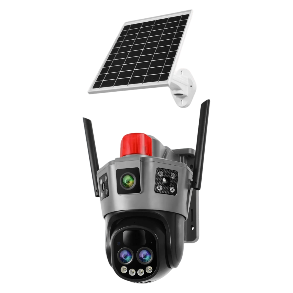 CN-122G Çift Lensli 4MP 4G Solar PT Kamera