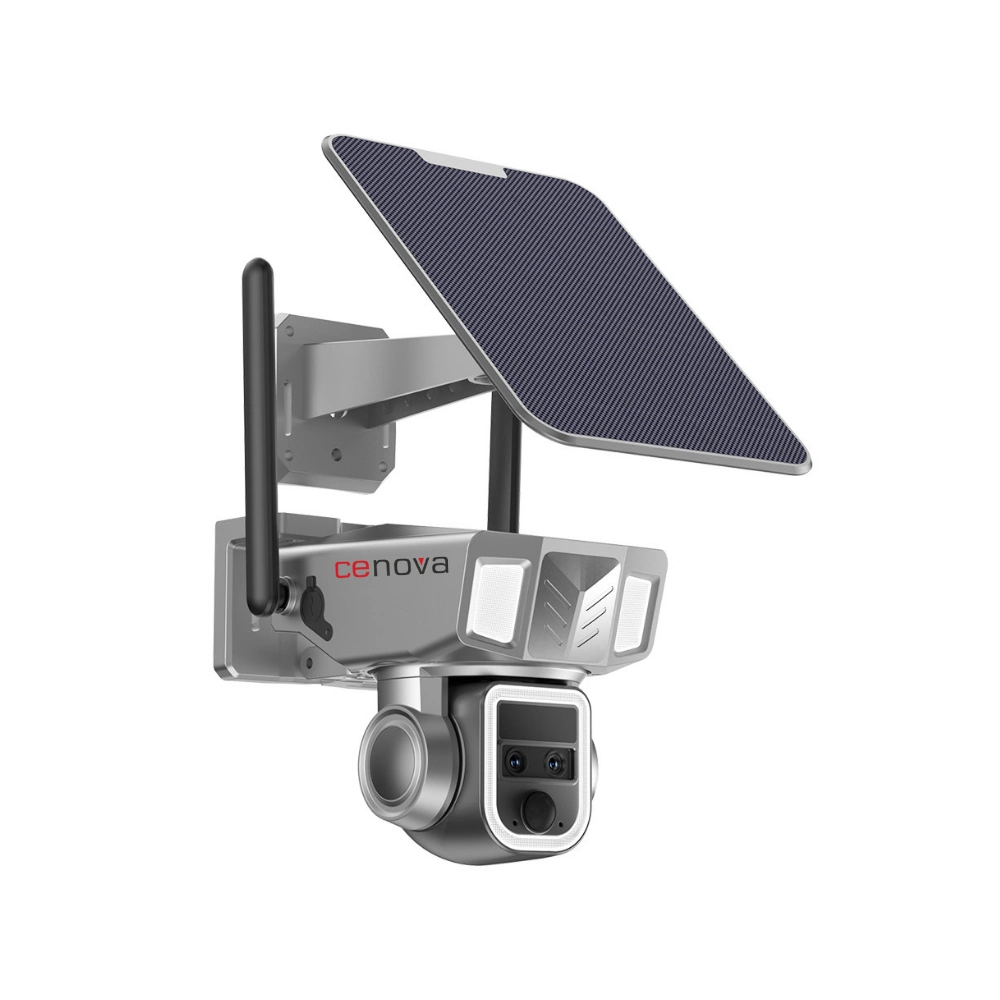 CN-202G-20X 2K Çift Lensli Düşük Güçlü 4G Solar PTZ Kamera