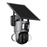 CN-415G 2K Çift Lensli Düşük Güçlü 4G Solar PTZ Kamera fotoğraf-1