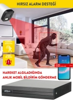 Dahua 2MP 8 Kameralı Renkli Gece Görüş AHD Full Set DH-HAC-B1A21P-U-IL.XVR1B08-I fotoğraf-6
