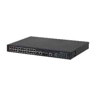 Dahua PFS4226-24ET-240-V3 24 Port 100 Mbps + 2 Port Gigabit Yönetilen PoE Switch