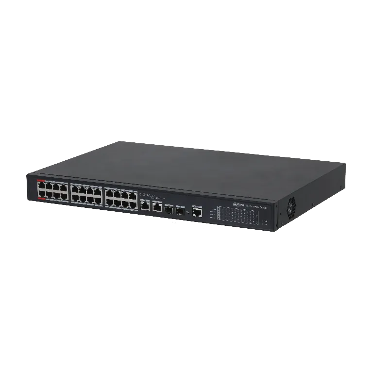 Dahua PFS4226-24ET-240-V3 24 Port 100 Mbps + 2 Port Gigabit Yönetilen PoE Switch