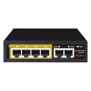 DZ-PS204D 4 Port PoE Akıllı Yönetilebilir Switch