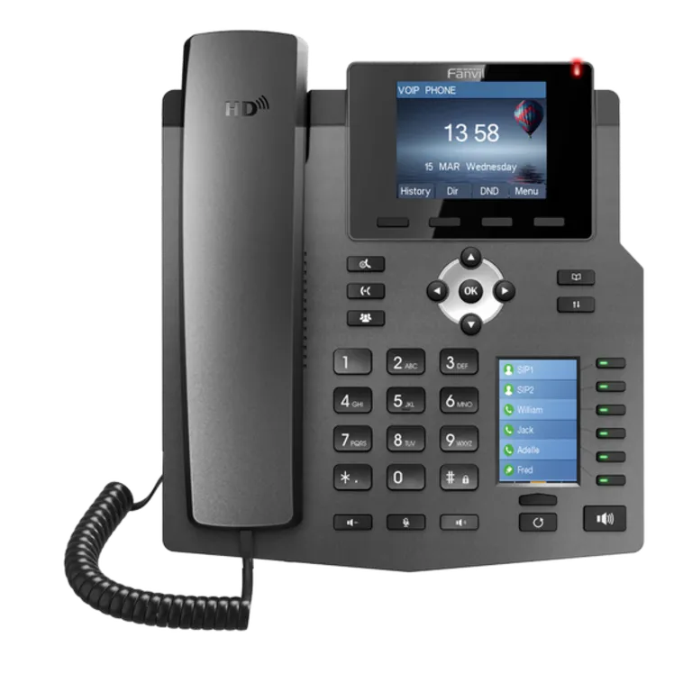 Fanvil X4 Renkli Ekran IP Telefon (PoE)-Siyah