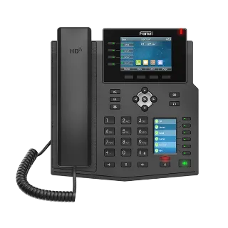 Fanvil X5U Renkli Ekran IP Telefon (PoE)-Siyah