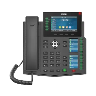 Fanvil X6U Renkli Ekran Gigabit IP Telefon (PoE)-Siyah