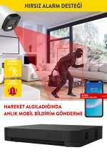Hikvision 2MP 4 Kameralı AHD Full Set DS-2CE16D0T-EXLPF.DS-7204HGHI-M1C fotoğraf-6