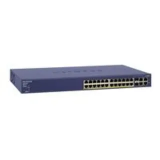 NetGear FS728TP-100EUS 24 Portlu 10/100 Fast Ethernet Switch, 2 Bakır 2 SFP , 24 PoE Port (192W)