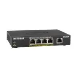 NetGear GS305P-100PES 5 Portlu 10/100/1000 Gigabit 1-4 port PoE li Tak-Çalıştır Switch (55W) fotoğraf-1