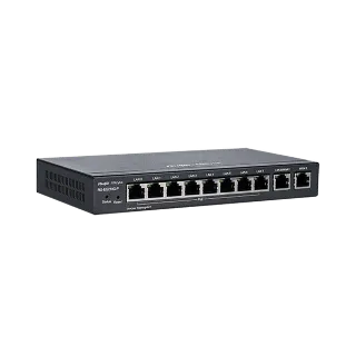 Reyee RG-EG210G-P 10 Portlu Gateway, Web Yönetilebilir, 4 WANs, 200 Kullanıcı, 8 Port PoE(70W), 500Mbps