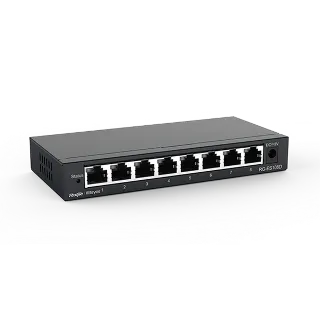 Reyee RG-ES108D 8 Portlu, 10/100 Fast Ethernet, Tak Çalıştır Switch, Metal Kasa