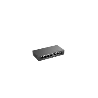 Reyee RG-ES206GS-P 6 Portlu, 10/100/1000 Gigabit, Yönetilebilir Switch, 1 Gigabit Uplink, 1 Gigabit Combo, 4 Port PoE+ (54W)