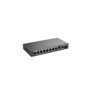 Reyee RG-ES210GS-P 10 Portlu, 10/100/1000 Gigabit, Yönetilebilir Switch, 1 Gigabit Uplink, 1 Gigabit Combo, 8 Port PoE+ (120W)