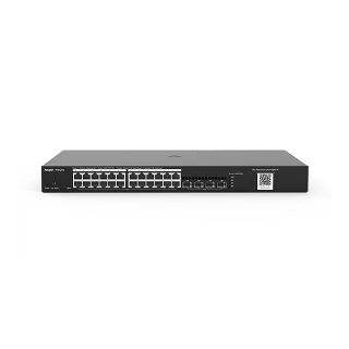 Reyee RG-NBS3100-24GT4SFP-P 24 Portlu, 10/100/1000 Gigabit, L2 Yönetilebilir Switch, 4 SFP, 24 Port PoE+ (370W).