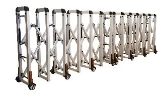 Sürgülü Katlanabilir Akordiyon Bariyer Sistemi