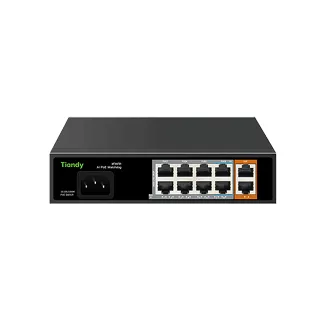 Tiandy PS-1008E-2GI 8 Port Yönetilmeyen AI POE Switch