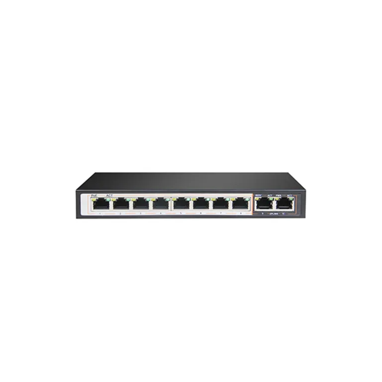 Tiandy PS-1008G-2G 8+2 Port Full Gigabit AI PoE Switch