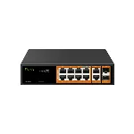Tiandy PS-1008G-2G2SFP 8 Port Yönetilmeyen Full Gigabit AI POE Switch fotoğraf-1