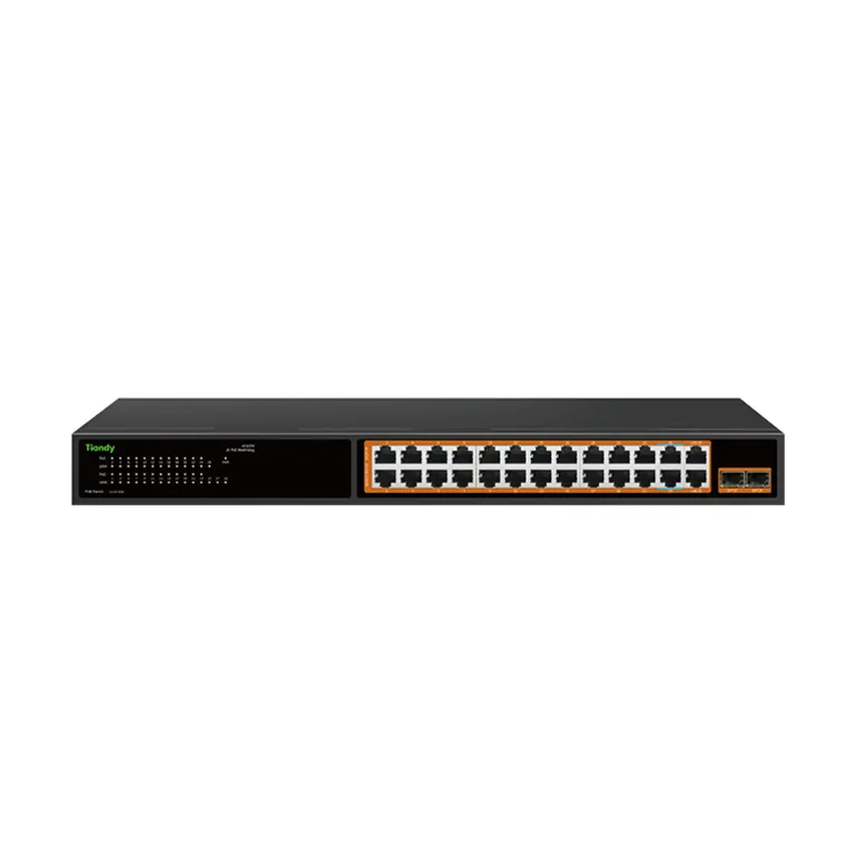 Tiandy PS-1024G-2G2SFP 24 Port Yönetilmeyen AI PoE Switch