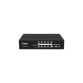 ttec 18300PG 16 Portlu, 10/100 Fast Ethernet, Tak Çalıştır Switch, 2 Gigabit Uplink, 16 Port PoE+ (300W) (TSS)