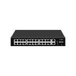 ttec 26300PG 24 Portlu, 10/100 Fast Ethernet, Tak Çalıştır Switch, 2 Gigabit Uplink, 24 Port PoE+ (300W) (TSS) fotoğraf-1