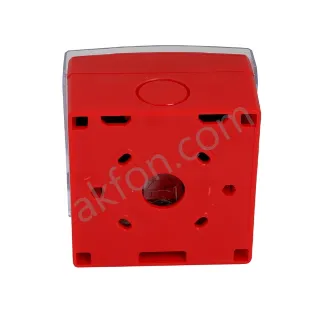 Yangın Alarm Çıkış Butonu Kırmızı B-10