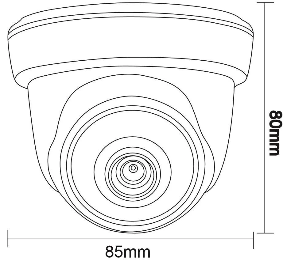 Uranium ANHD07-D2036B - Dome analog HD kamera