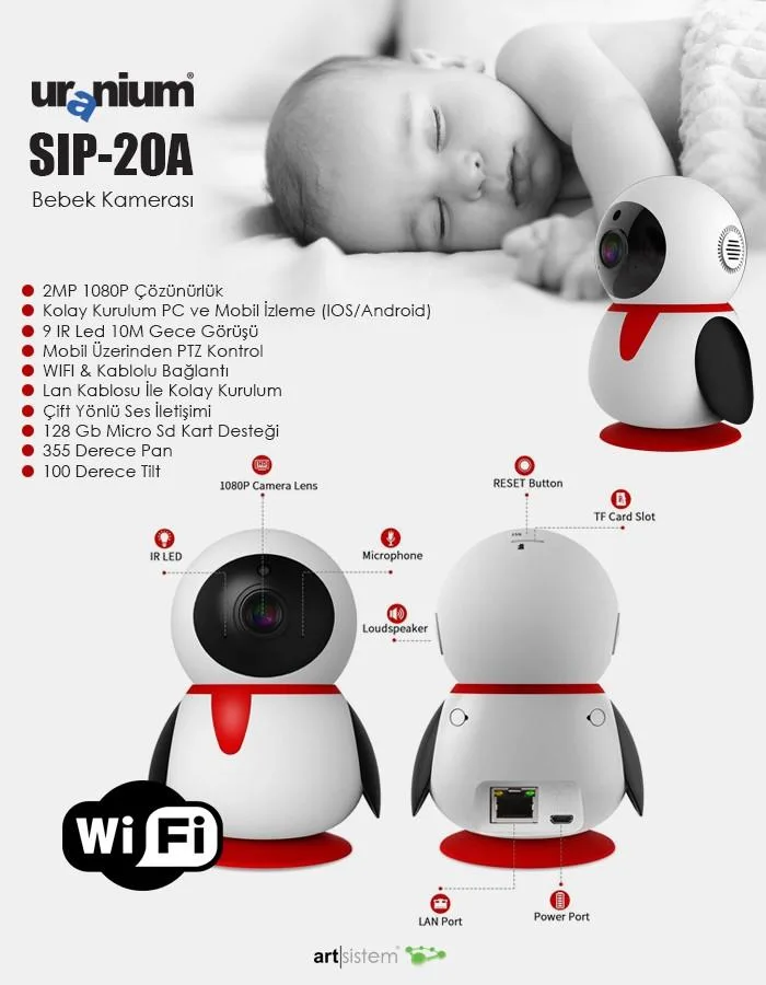 Uranium SIP-20A - Cube IP kamera