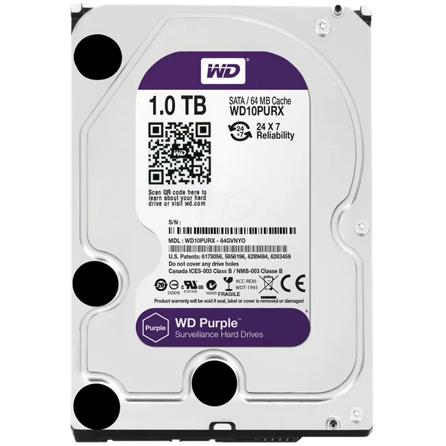 WD WD10PURX - Güvenlik amaçlı HDD