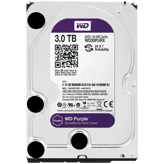 WD WD30PURX - Güvenlik amaçlı HDD