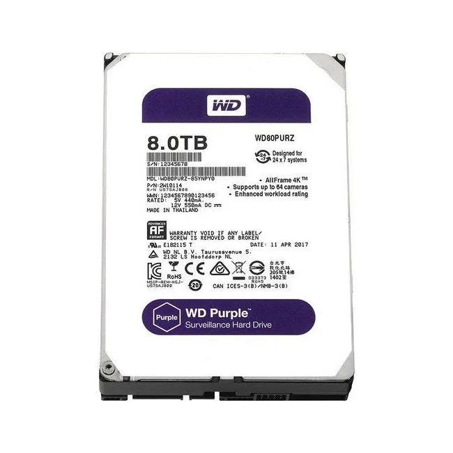 WD WD80PURZ - Güvenlik amaçlı HDD